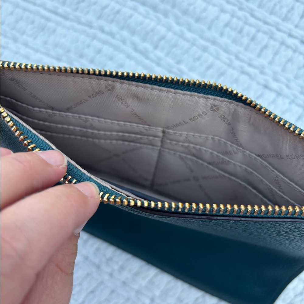 Michael Kors Teal Studded Wristlet - Picture 7 of 9